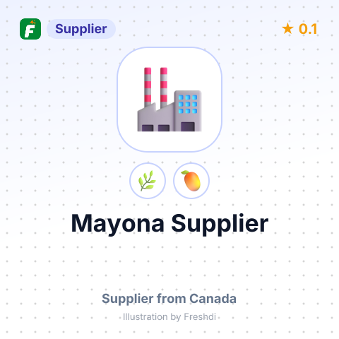 Mayona Supplier  – summary card, no photo uploaded yet