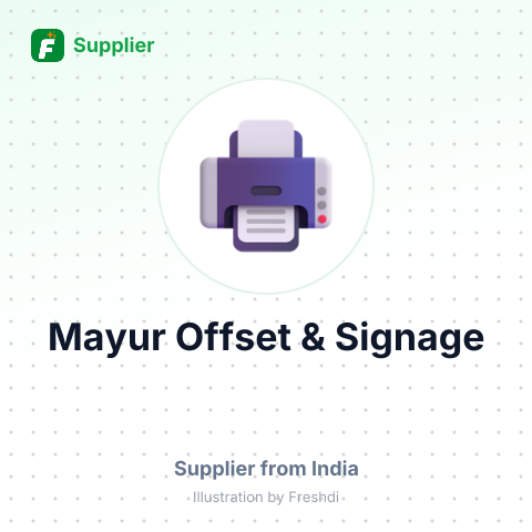 Mayur Offset & Signage – summary card, no photo uploaded yet