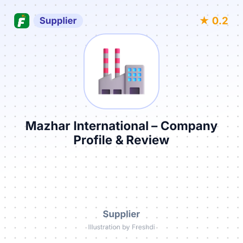 Mazhar International – summary card, no photo uploaded yet