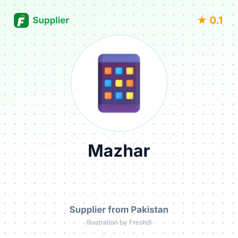 Mazhar  – summary card, no photo uploaded yet
