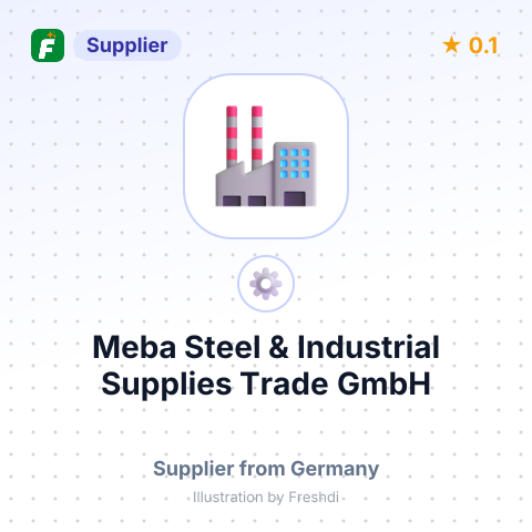 Meba Steel & Industrial Supplies Trade GmbH – summary card, no photo uploaded yet