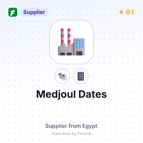 Medjoul Dates  – summary card, no photo uploaded yet