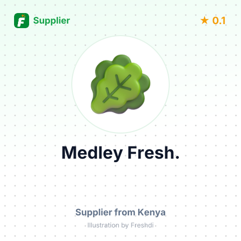 Medley Fresh.  – summary card, no photo uploaded yet