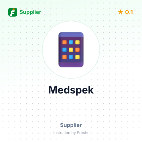 Medspek – summary card, no photo uploaded yet