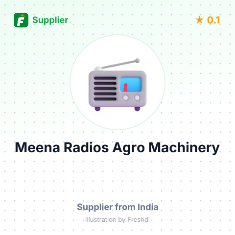 Meena Radios Agro Machinery – summary card, no photo uploaded yet