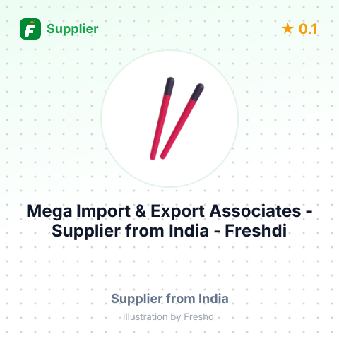 Mega Import & Export Associates  – summary card, no photo uploaded yet