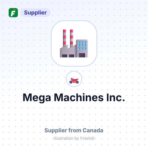 Mega Machines Inc. – summary card, no photo uploaded yet