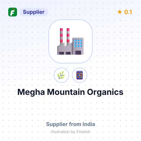 Megha Mountain Organics  – summary card, no photo uploaded yet