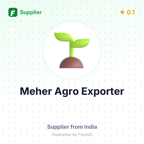Meher Agro Exporter  – summary card, no photo uploaded yet