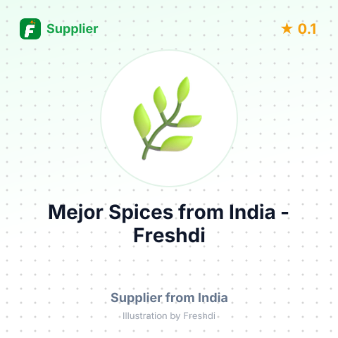 Mejor Spices  – summary card, no photo uploaded yet