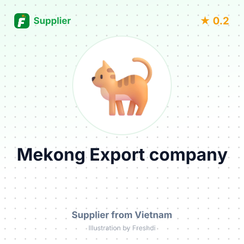 Mekong Export company – summary card, no photo uploaded yet
