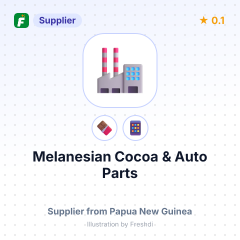 Melanesian Cocoa & Auto Parts  – summary card, no photo uploaded yet