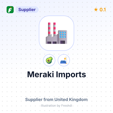 Meraki Imports  – summary card, no photo uploaded yet