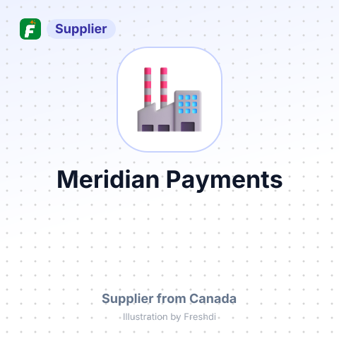 Meridian Payments – summary card, no photo uploaded yet