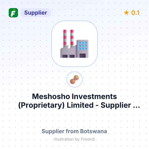 Meshosho Investments (Proprietary) Limited  – summary card, no photo uploaded yet