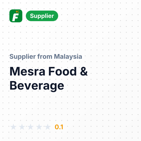 Mesra Food & Beverage  – summary card, no photo uploaded yet