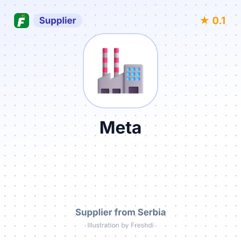 Meta – summary card, no photo uploaded yet