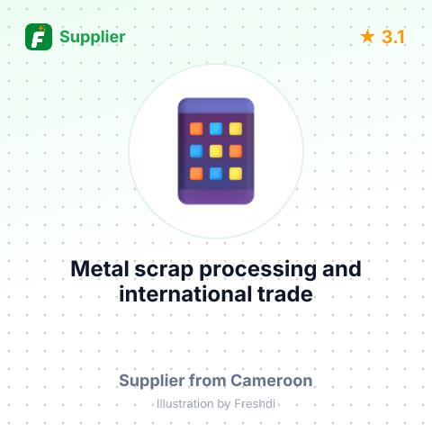 Metal scrap processing and international trade – summary card, no photo uploaded yet