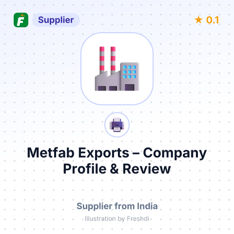 Metfab Exports – summary card, no photo uploaded yet
