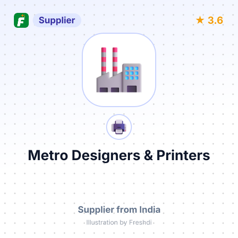 Metro Designers & Printers – summary card, no photo uploaded yet