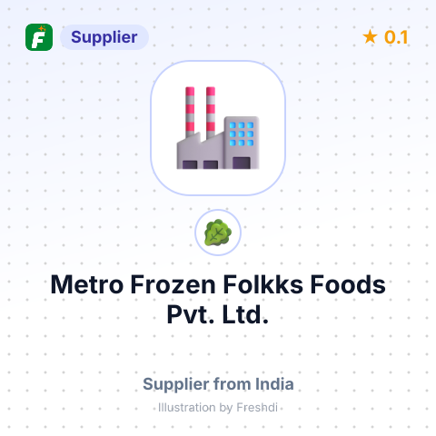 Metro Frozen Folkks Foods Pvt. Ltd. – summary card, no photo uploaded yet