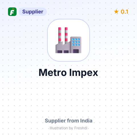 Metro Impex – summary card, no photo uploaded yet