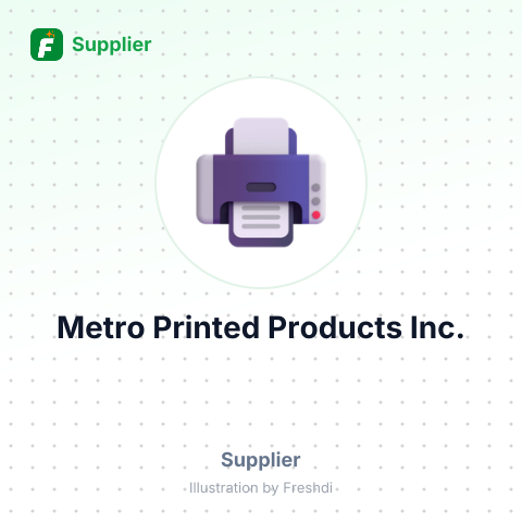 Metro Printed Products Inc. – summary card, no photo uploaded yet