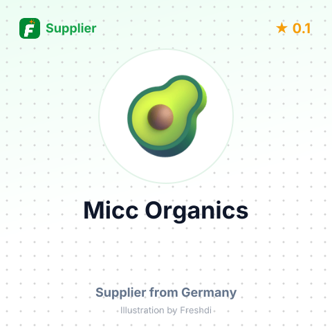 Micc Organics  – summary card, no photo uploaded yet