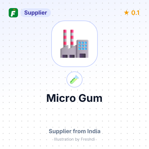 Micro Gum  – summary card, no photo uploaded yet