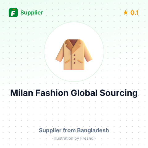 Milan Fashion Global Sourcing – summary card, no photo uploaded yet