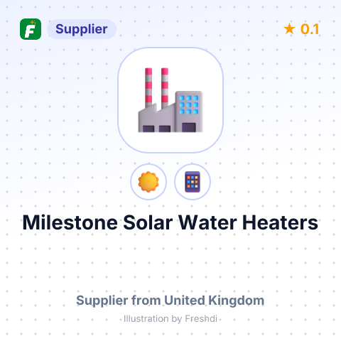 Milestone Solar Water Heaters – summary card, no photo uploaded yet