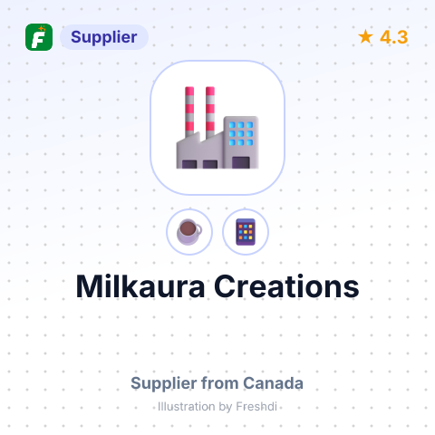 Milkaura Creations – summary card, no photo uploaded yet
