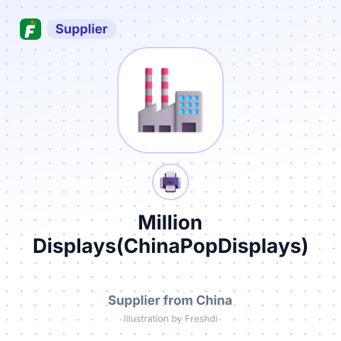 Million Displays(ChinaPopDisplays) – summary card, no photo uploaded yet