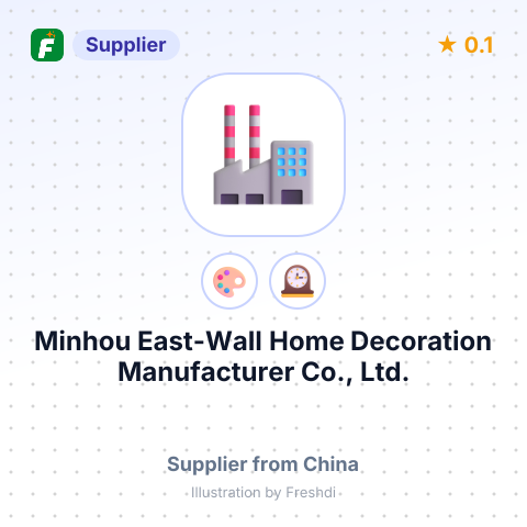 Minhou East-Wall Home Decoration Manufacturer Co., Ltd. – summary card, no photo uploaded yet