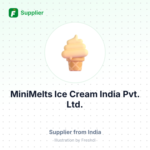 MiniMelts Ice Cream India Pvt. Ltd. – summary card, no photo uploaded yet