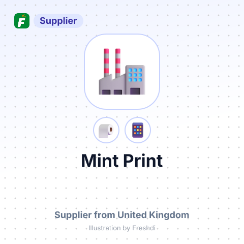 Mint Print – summary card, no photo uploaded yet