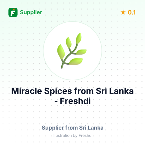 Miracle Spices  – summary card, no photo uploaded yet
