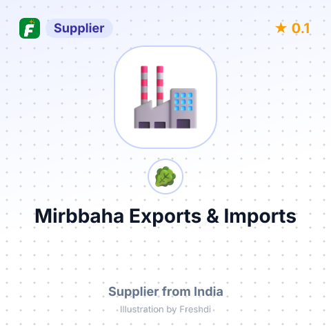 Mirbbaha Exports & Imports – summary card, no photo uploaded yet