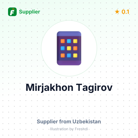 Mirjakhon Tagirov  – summary card, no photo uploaded yet