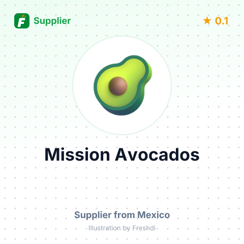 Mission Avocados  – summary card, no photo uploaded yet