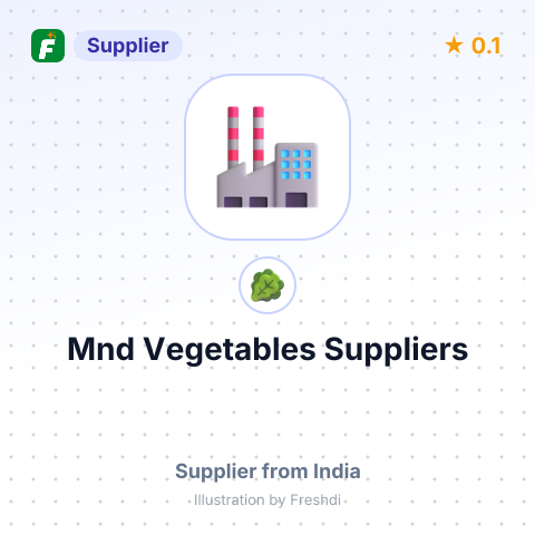 Mnd Vegetables Suppliers – summary card, no photo uploaded yet