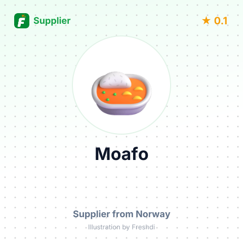 Moafo  – summary card, no photo uploaded yet