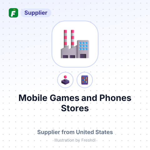 Mobile Games and Phones Stores – summary card, no photo uploaded yet