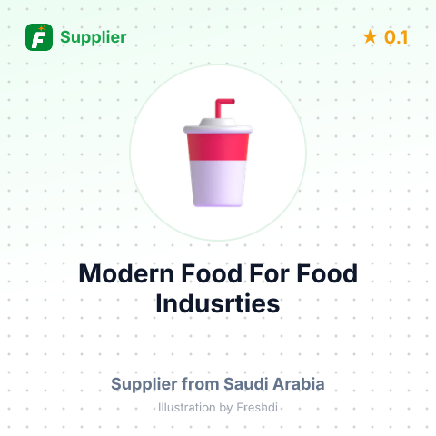 Modern Food For Food Indusrties – summary card, no photo uploaded yet