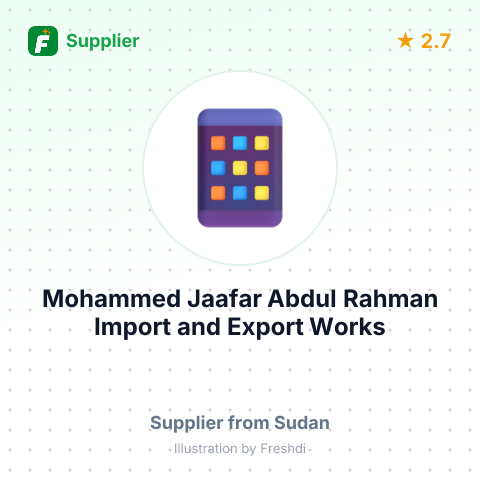 Mohammed Jaafar Abdul Rahman Import and Export Works  – summary card, no photo uploaded yet