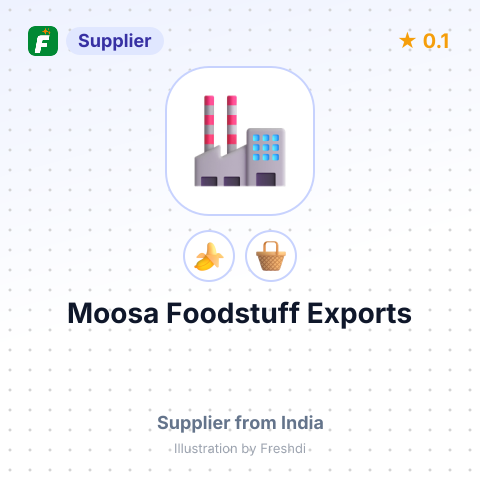 Moosa Foodstuff Exports  – summary card, no photo uploaded yet