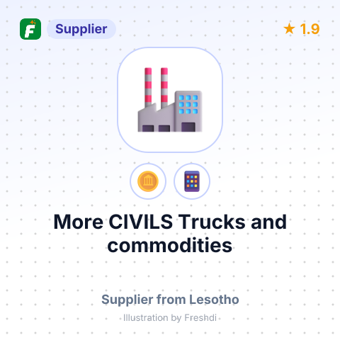 More CIVILS Trucks and commodities  – summary card, no photo uploaded yet