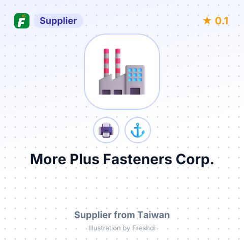 More Plus Fasteners Corp. – summary card, no photo uploaded yet