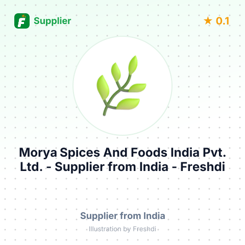 Morya Spices And Foods India Pvt. Ltd.  – summary card, no photo uploaded yet
