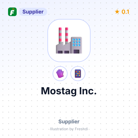 Mostag Inc. – summary card, no photo uploaded yet